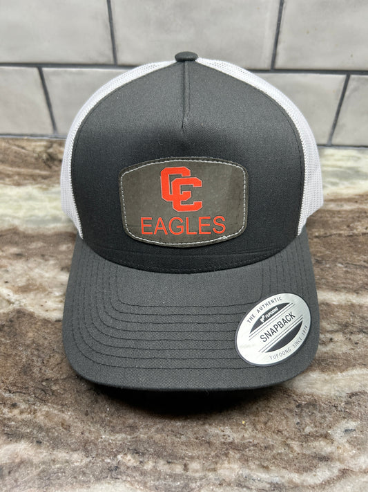 CCHS CC Eagles Hat White Mesh