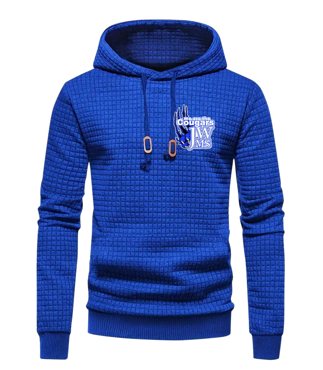 J-WMS Cougar Claw Pocket Design Men's Waffle Hoodie