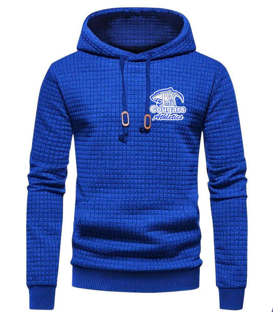 J-WMS Cougar Head Pocket Design Men's Waffle Hoodie