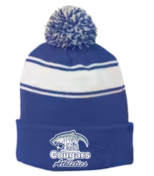 J-WMS Pom Pom Hat - Cougar Head Athletics Design