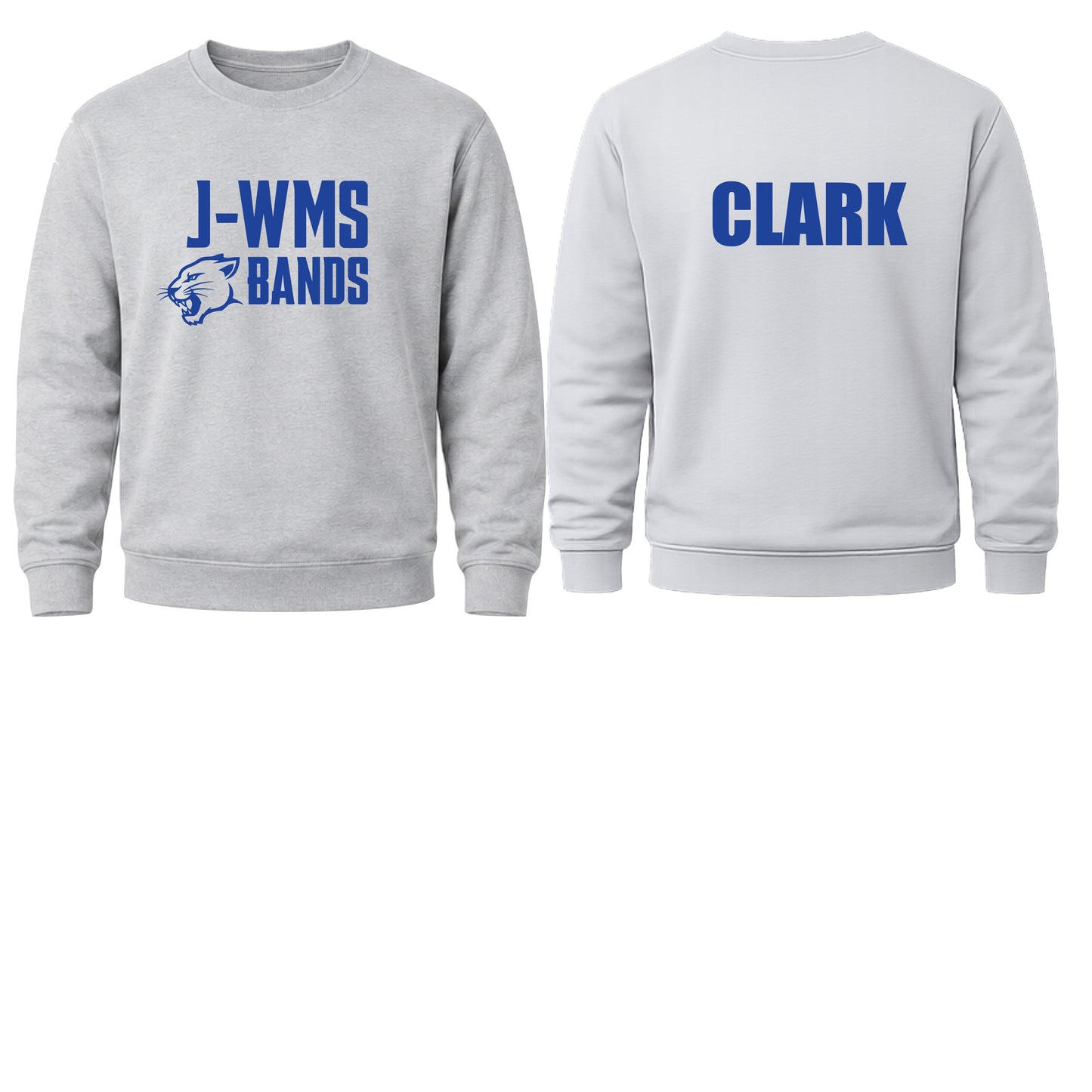 J-WMS Bands No Outline Crewneck Unisex's Fit