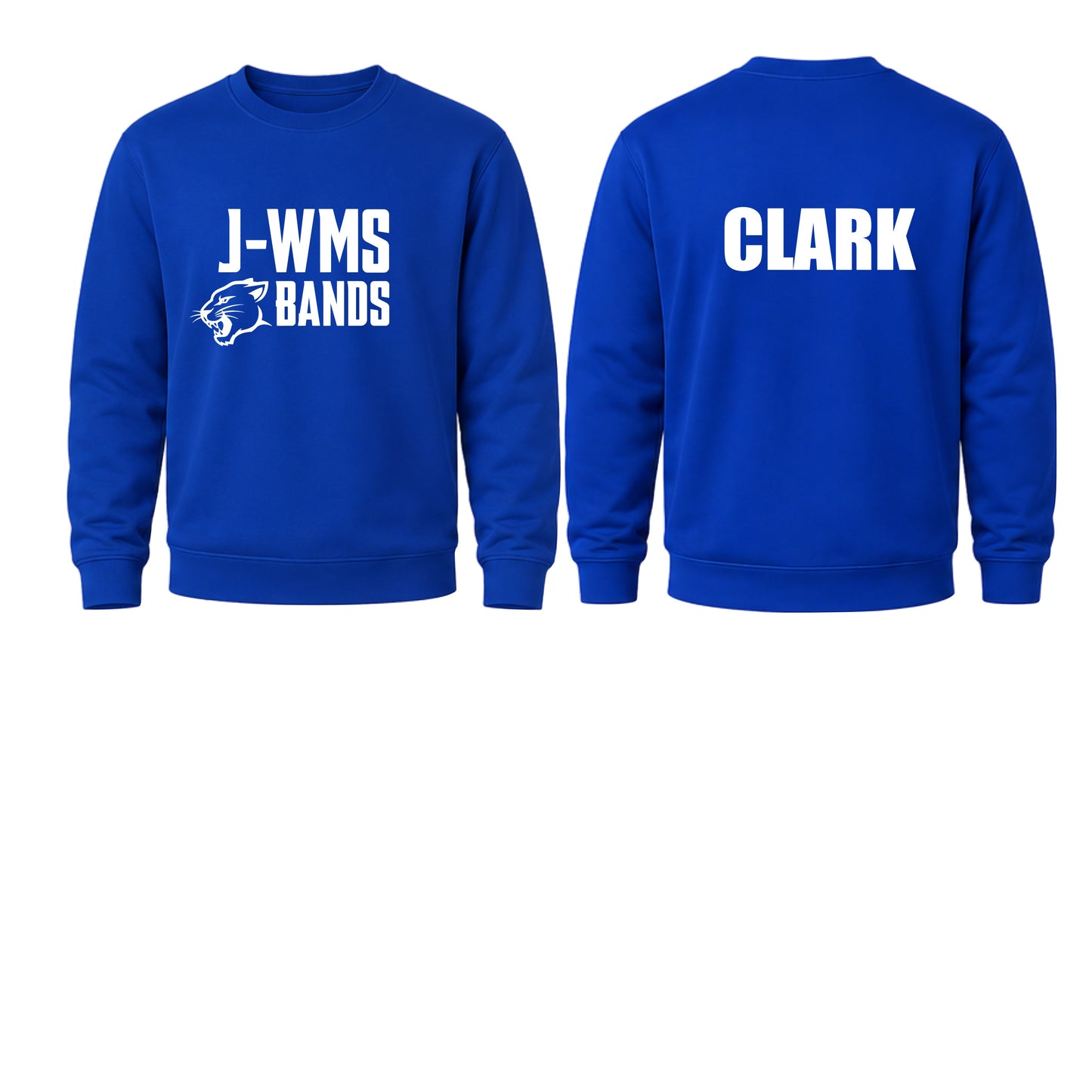 J-WMS Bands No Outline Crewneck Unisex's Fit