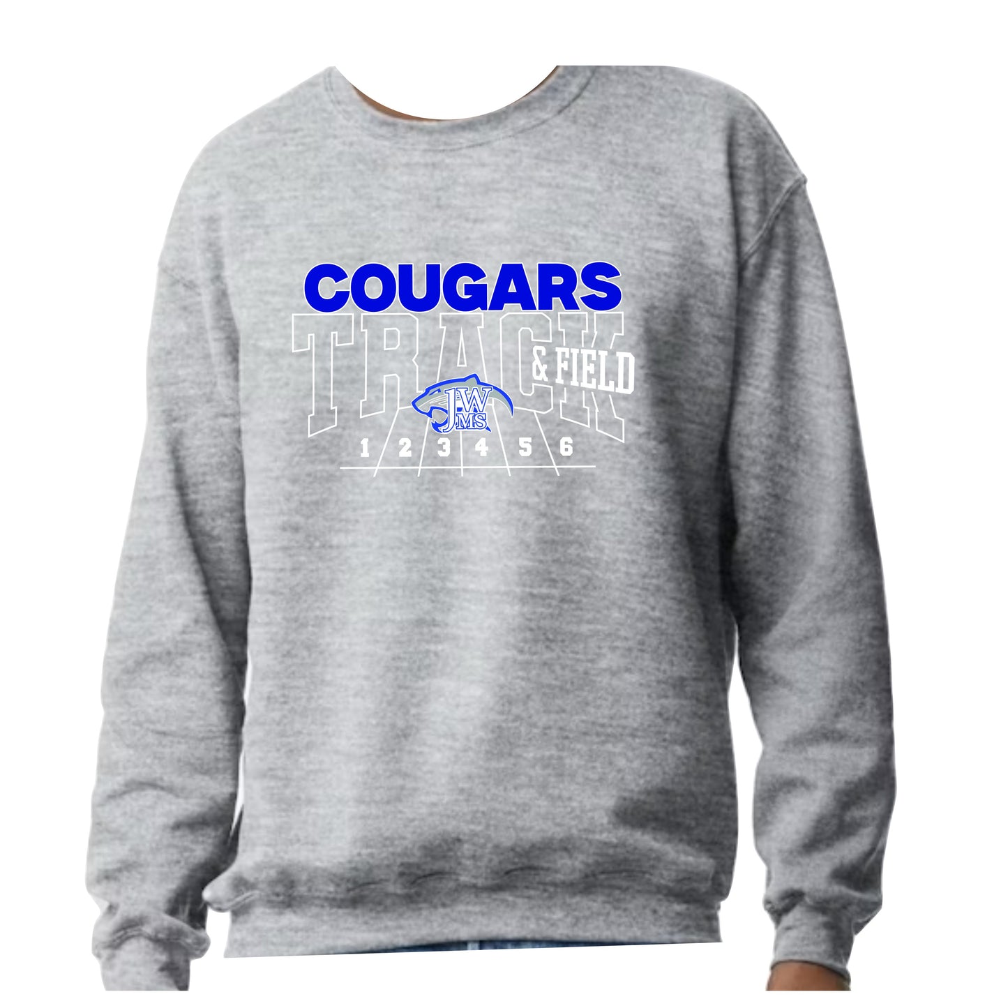 J-WMS Track and Field D1 Crewneck Unisex's Fit