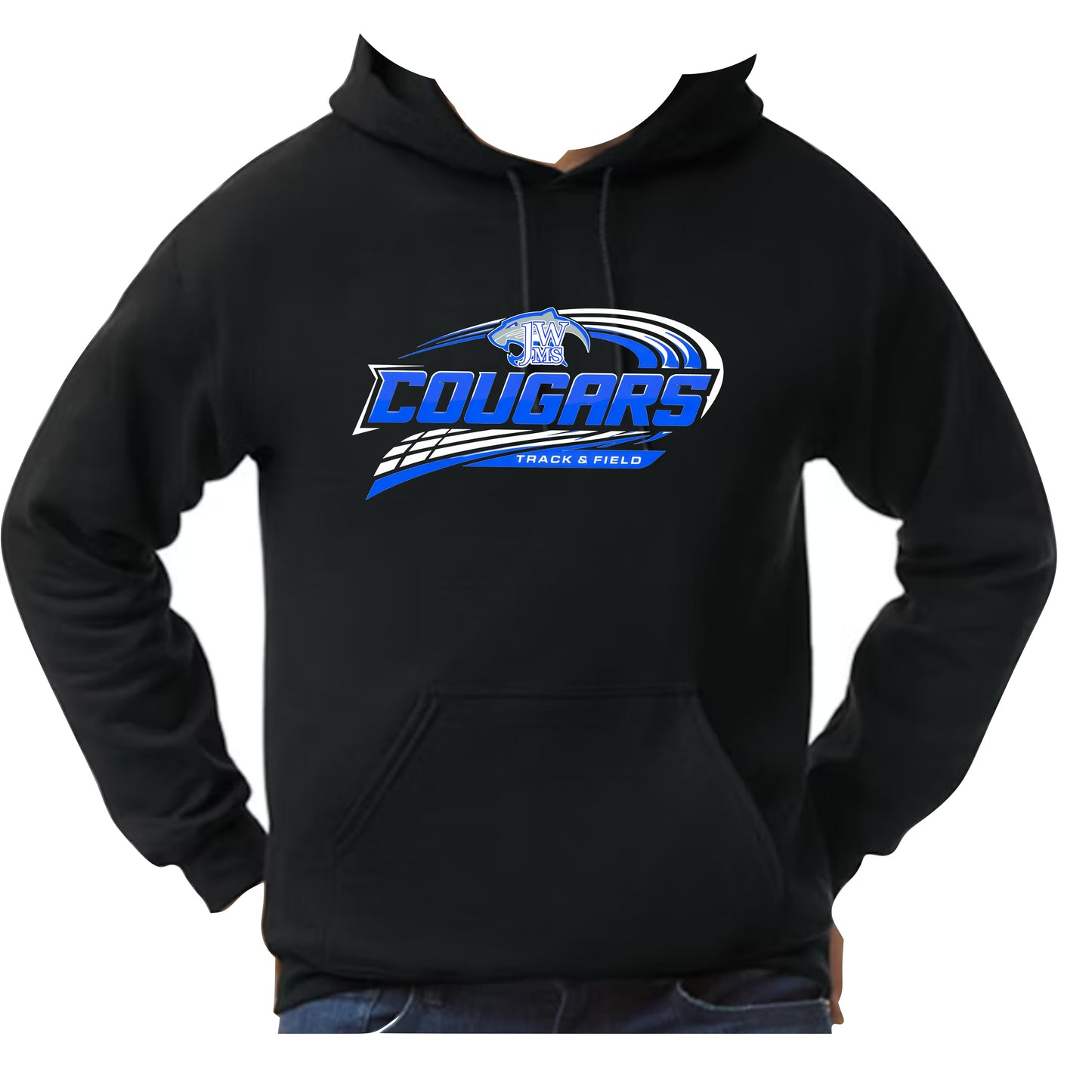 J-WMS Track and Field D2 Hoodie Unisex's Fit