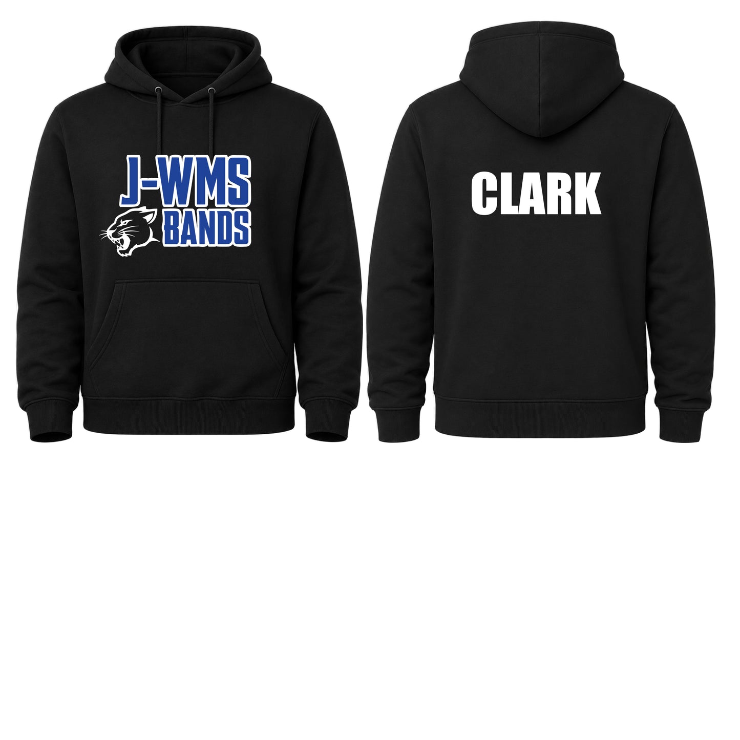 J-WMS Bands Hoodie Unisex's Fit