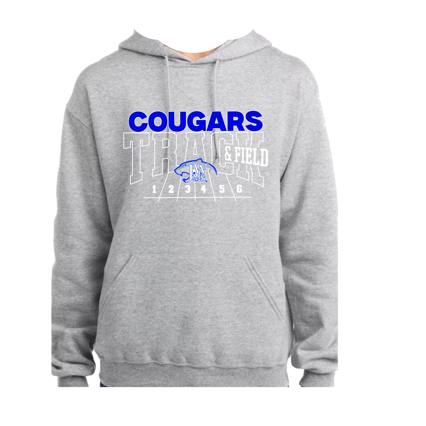 J-WMS Track and Field D1 Hoodie Unisex's Fit