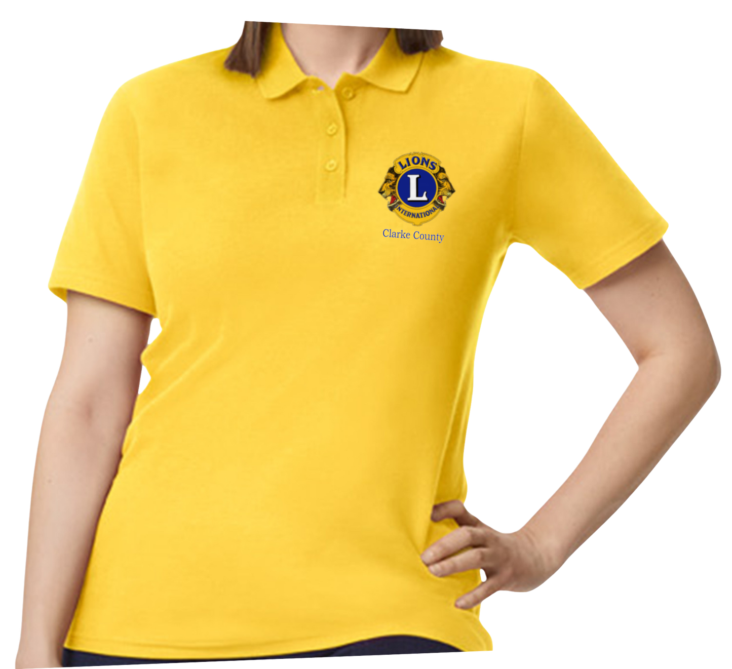 Lions Club Women's Gilden Softstyle Pique Polo