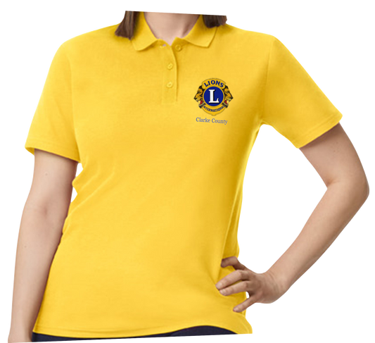 Lions Club Women's Gilden Softstyle Pique Polo