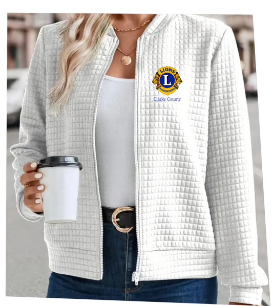 Lions Club Women's Waffle Weave Full Zip
