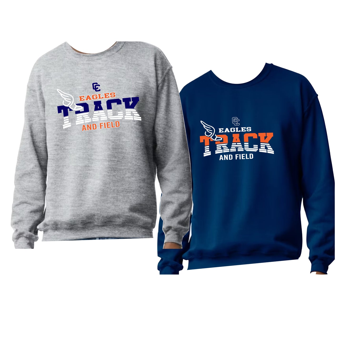 CCHS Track and Field Crewneck Sweatshirt Design 1