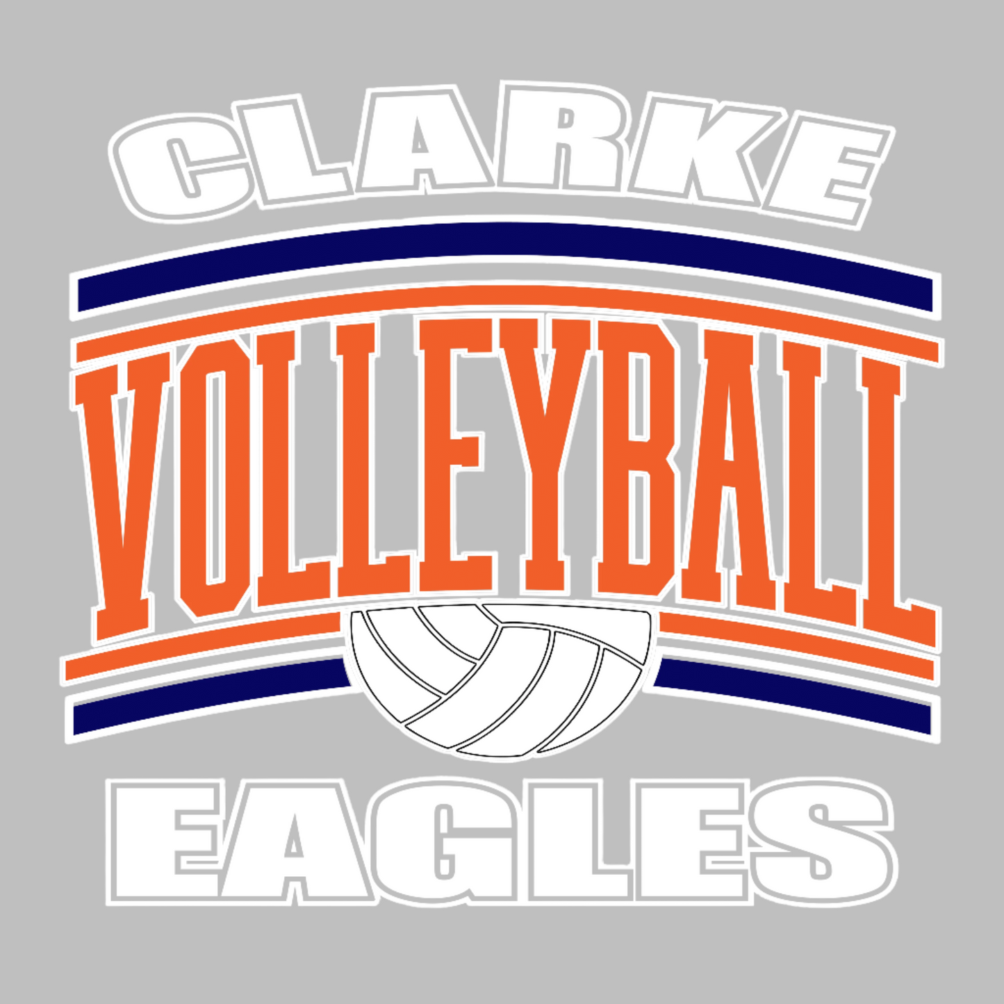 EAA Volleyball Long Sleeve T-Shirt Logo Design 4