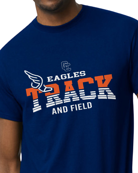 CCHS Track and Field Short Sleeve T Shirt Design 1
